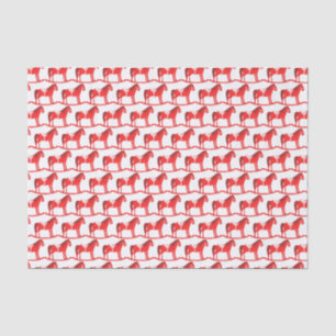 Scandinavian Christmas Rocking Horse Patterned Tissue Paper