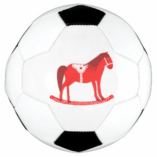 Scandinavian Christmas Rocking Horse Soccer Ball