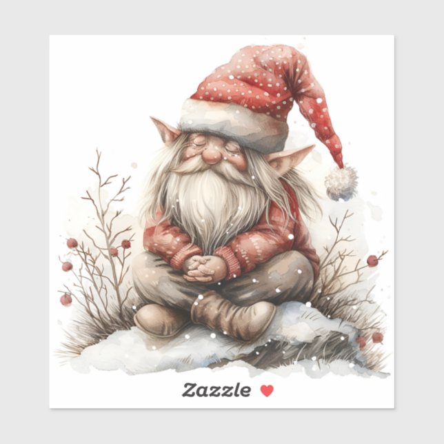 Scandinavian Christmas Santa Clause Watercolor (Sheet)