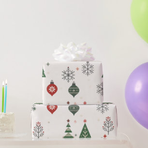 Scandinavian Christmas Wrapping Paper Minimalist