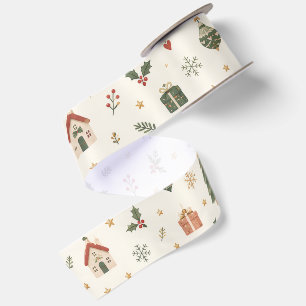 Scandinavian ChristmasMinimalist Nordic Christmas Satin Ribbon