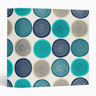 Scandinavian Circle Dots Mandala Pattern 1 Binder
