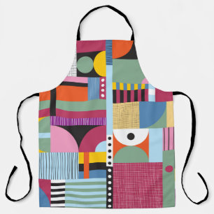 Scandinavian colourful pattern apron
