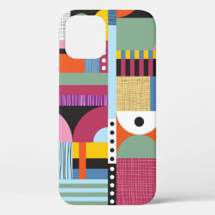 Scandinavian colourful pattern iPhone 12 case