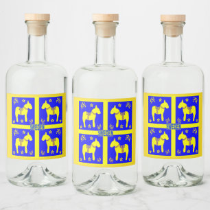 scandinavian design, liquor bottle label