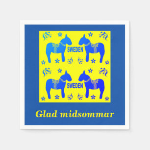 scandinavian design,Personalized Glad midsommar Napkin