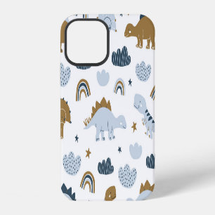 Scandinavian dinosaurs, stars, rainbows illustrati iPhone 12 case