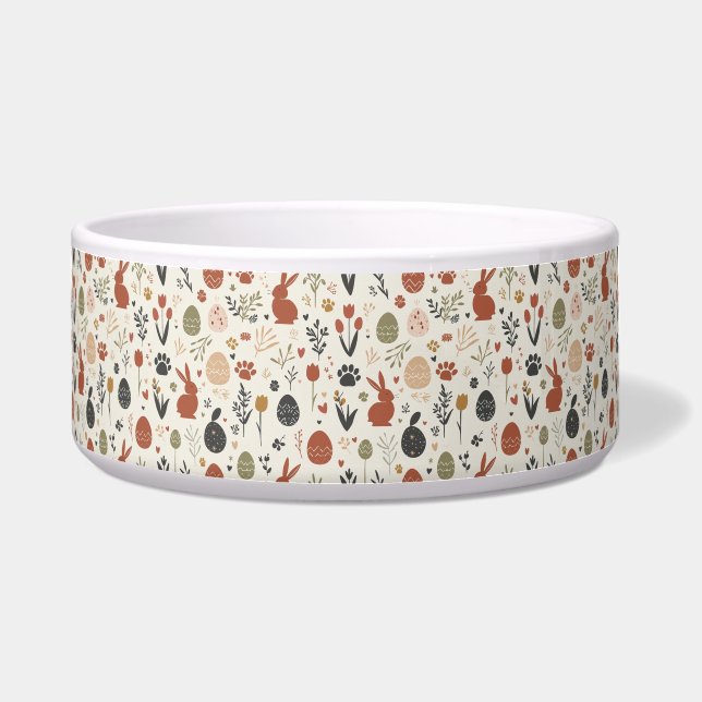 Scandinavian Easter Pet Bowl – Minimal Nordic (Front)