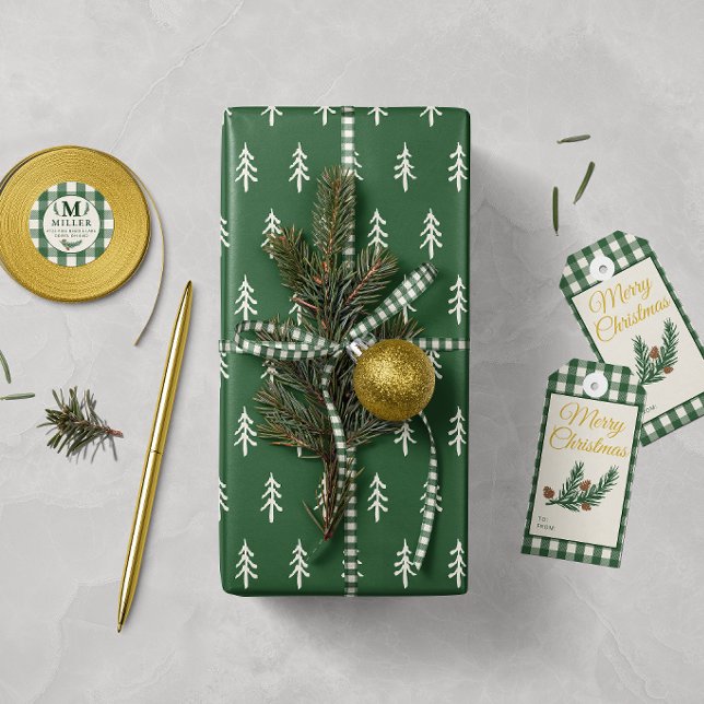Scandinavian Evergreen Christmas Wrapping Paper (Creator Uploaded)