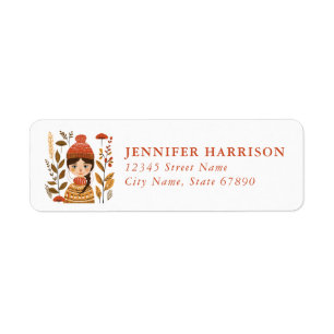 Scandinavian Fall Return Address Labels