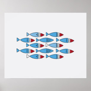 Scandinavian Fish - Wall Art Home Decor