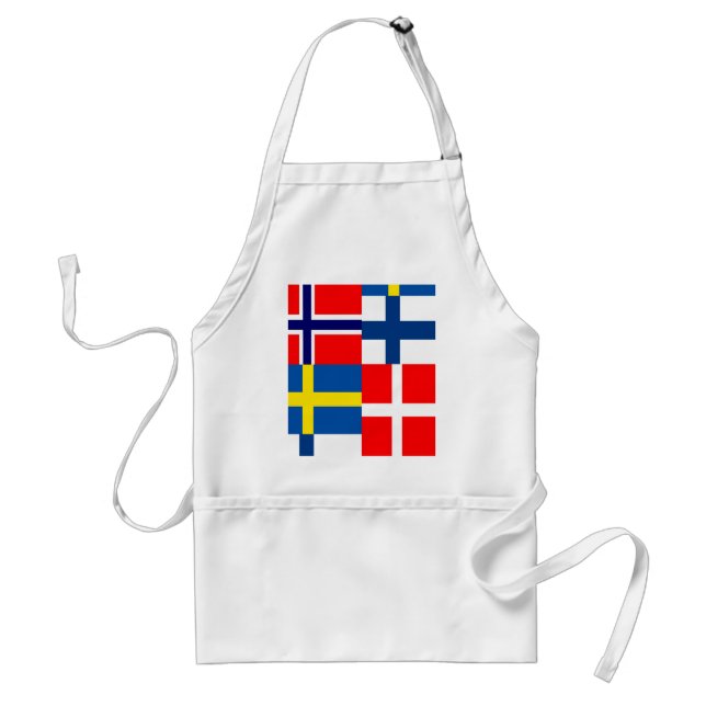 Scandinavian Flags Quartet Standard Apron (Front)