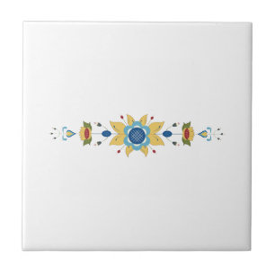 Scandinavian Floral Border Tile