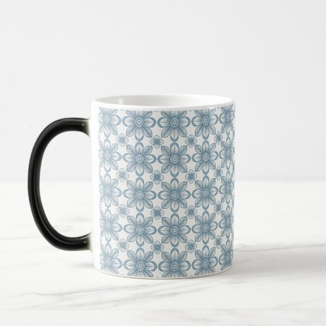 Scandinavian Floral Pattern Magic Mug (Left)