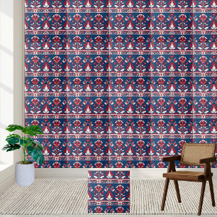 Scandinavian Floral Pattern Tile