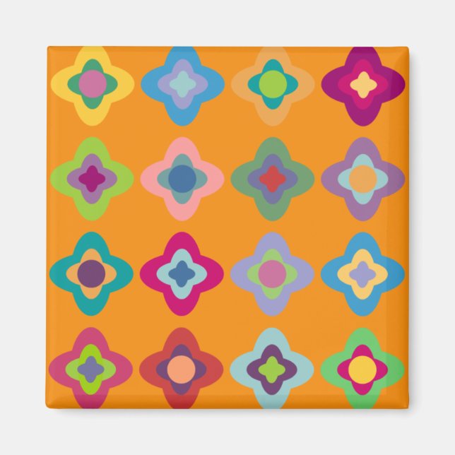 Scandinavian Flowers Magnet (Front)