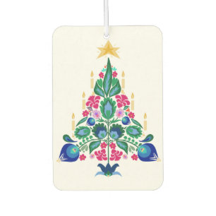 Scandinavian Folk Art Christmas Tree Air Freshner Air Freshener