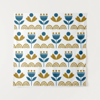 Scandinavian folk art, colourful pattern. tapestry