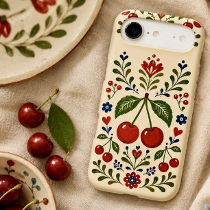 Scandinavian Folk Art Floral Botanical Cottagecore