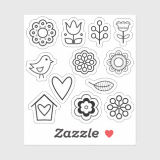 Scandinavian Folk Art Minimalist Illustration