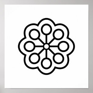 Scandinavian Folk Art Minimalist Illustration Poster