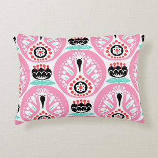 Scandinavian Folk Art: Nordic Seamless. Accent Pillow