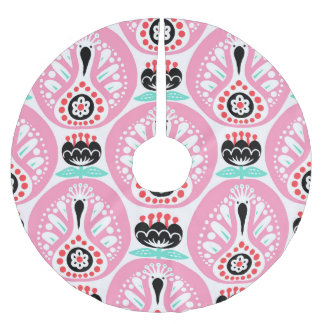 Scandinavian Folk Art: Nordic Seamless. Brushed Polyester Tree Skirt