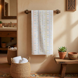 Scandinavian Folk Art Pattern Kitchen Towel