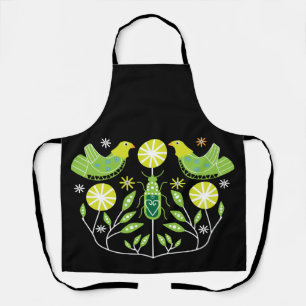 Scandinavian Folk Art Prints   Nordic Decor Mug Th Apron