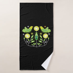 Scandinavian Folk Art Prints Nordic Decor Mug Th Bath Towel