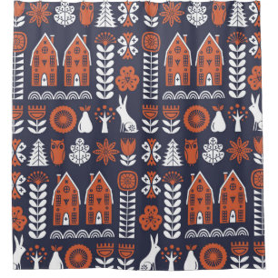 Scandinavian Folk Art Vintage Pattern