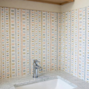 Scandinavian Folk Art with Nordic Motif Tile