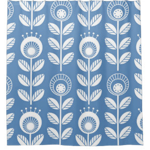 Scandinavian folk style flowers - seamless floral