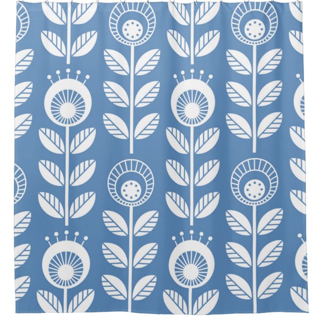 Scandinavian folk style flowers - seamless floral  (Front)