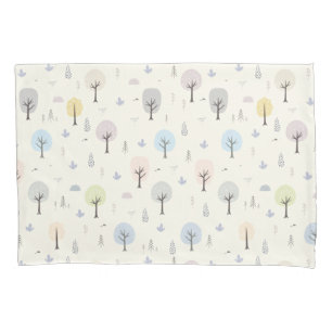 Scandinavian Forest Seamless Pattern Pillowcase