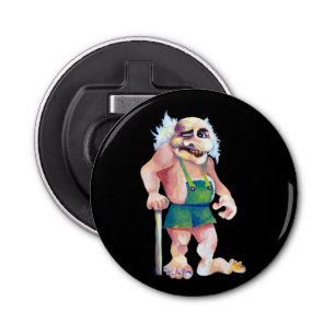 Scandinavian Funny Looking Ogre Troll Bottle Opener