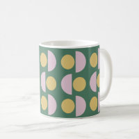 Scandinavian Geometric Floral Pattern in Green
