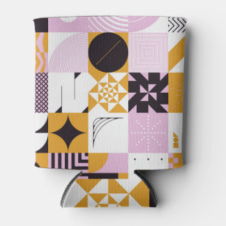 Scandinavian Geometric: Hand-Drawn Artwork. Can Cooler