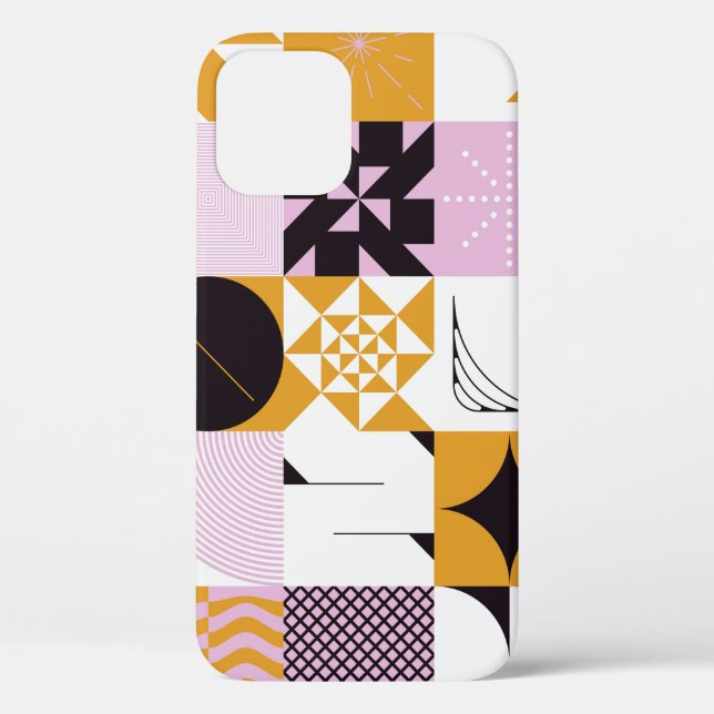 Scandinavian Geometric: Hand-Drawn Artwork. Case-Mate iPhone Case (Back)