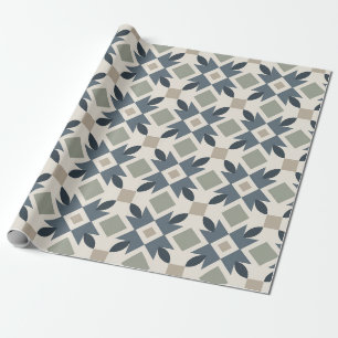 Scandinavian Geometric Modern Nordic Mid-Century Wrapping Paper