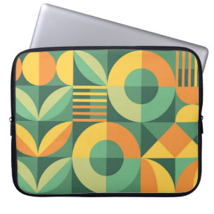Scandinavian Geometric Vintage Agriculture Laptop Sleeve