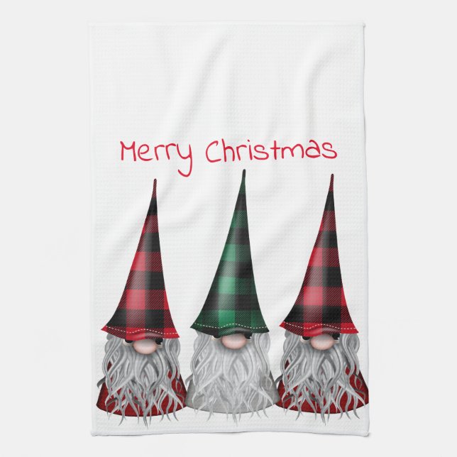 Scandinavian Gnomes Kitchen Towel (Vertical)