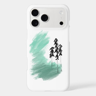 Scandinavian green tree art simple modern mint  