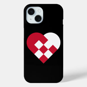 Scandinavian Heart  iPhone 15 Case