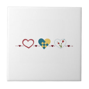 Scandinavian Hearts Tile