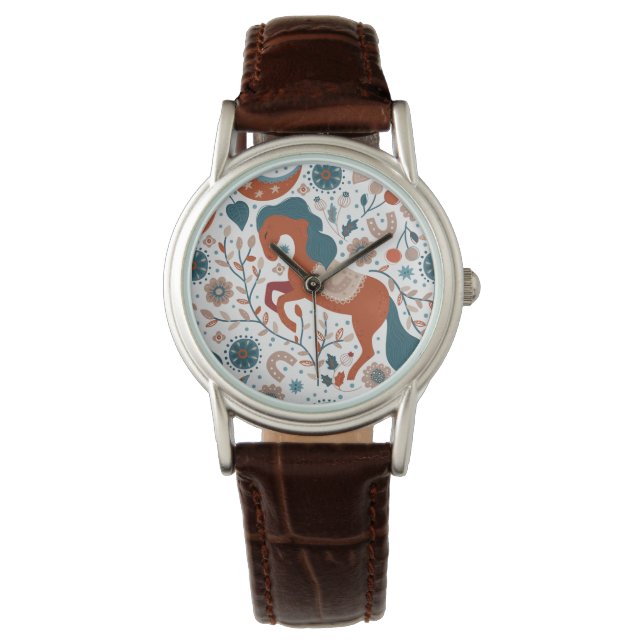 Scandinavian Horse Cute Watch (Front)
