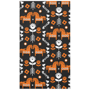 Scandinavian Horse Folk Art Tablecloth