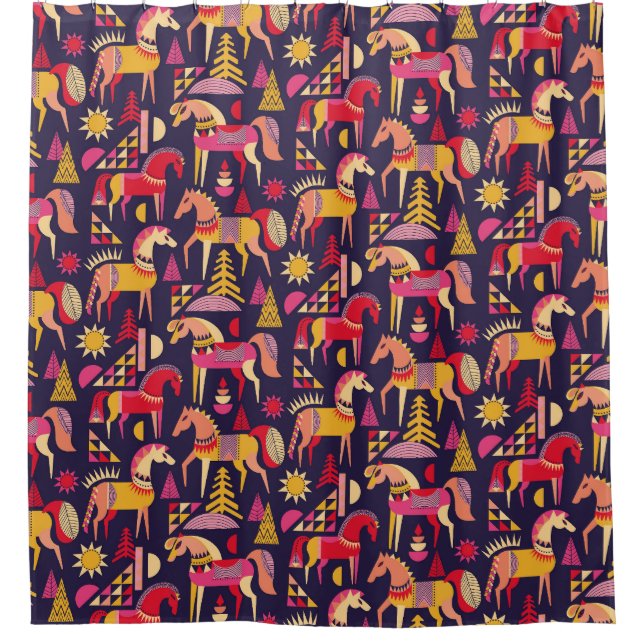 Scandinavian Horses: Decorative Seamless Design (Front)