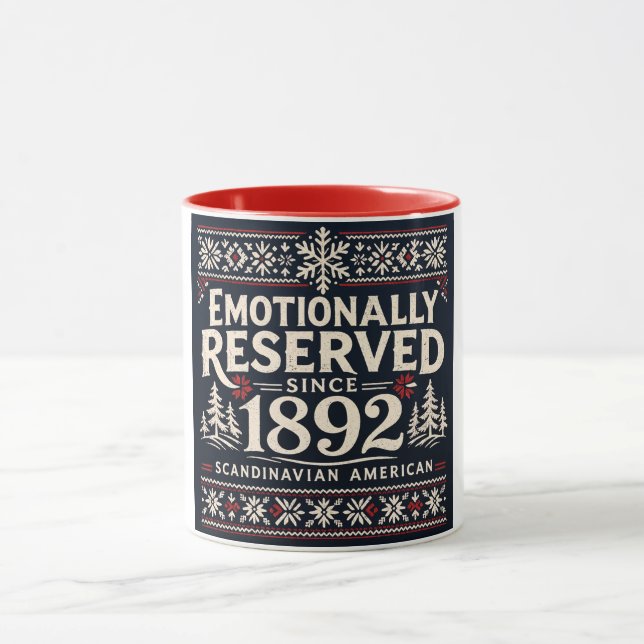 Scandinavian Humour - Emotionally Reserved  Mug (Center)