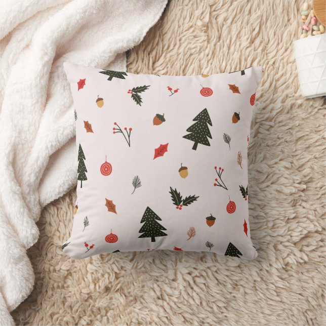 Scandinavian Hygge Christmas Design    Kissen Throw Pillow (Blanket)